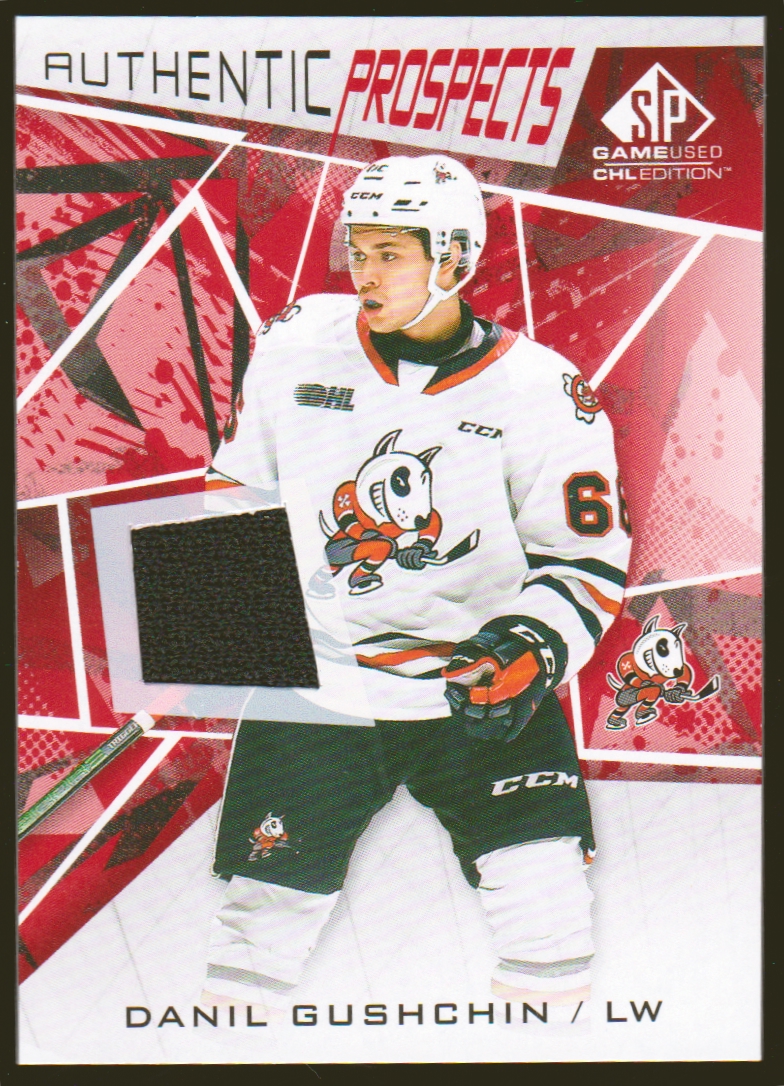 (image for) 2021-22 SP Game Used CHL Jerseys Red #3 Danil Gushchin