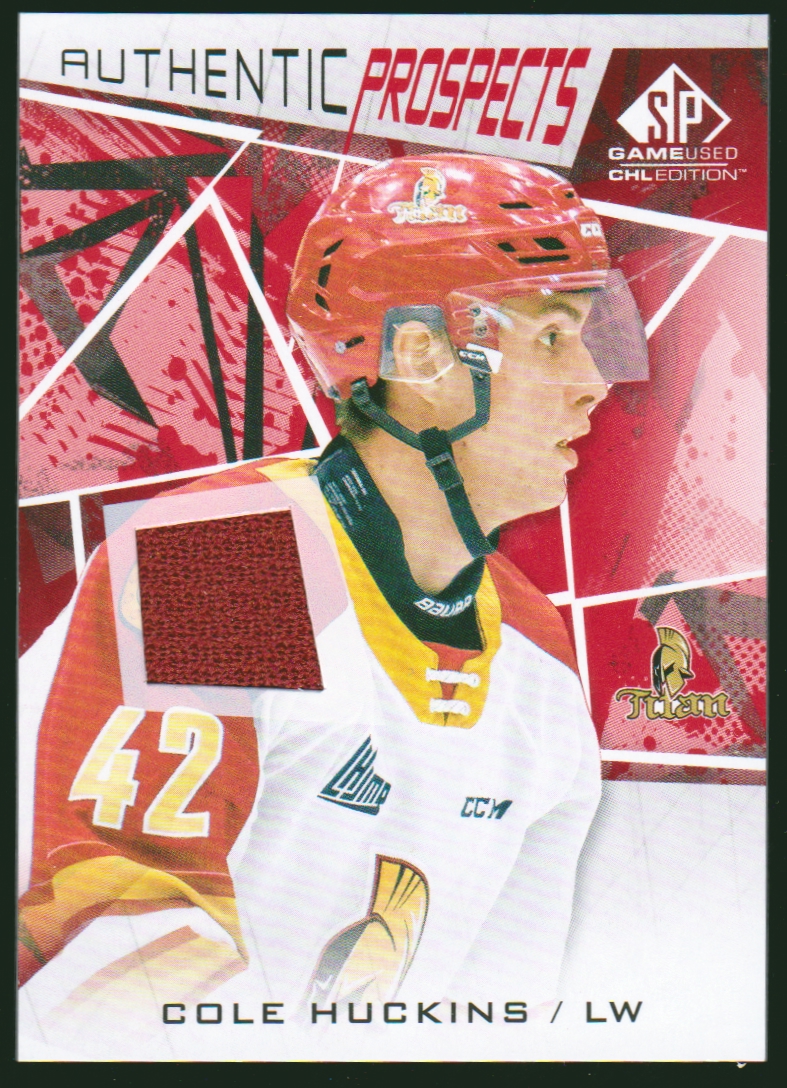 (image for) 2021-22 SP Game Used CHL Jerseys Red #69 Cole Huckins