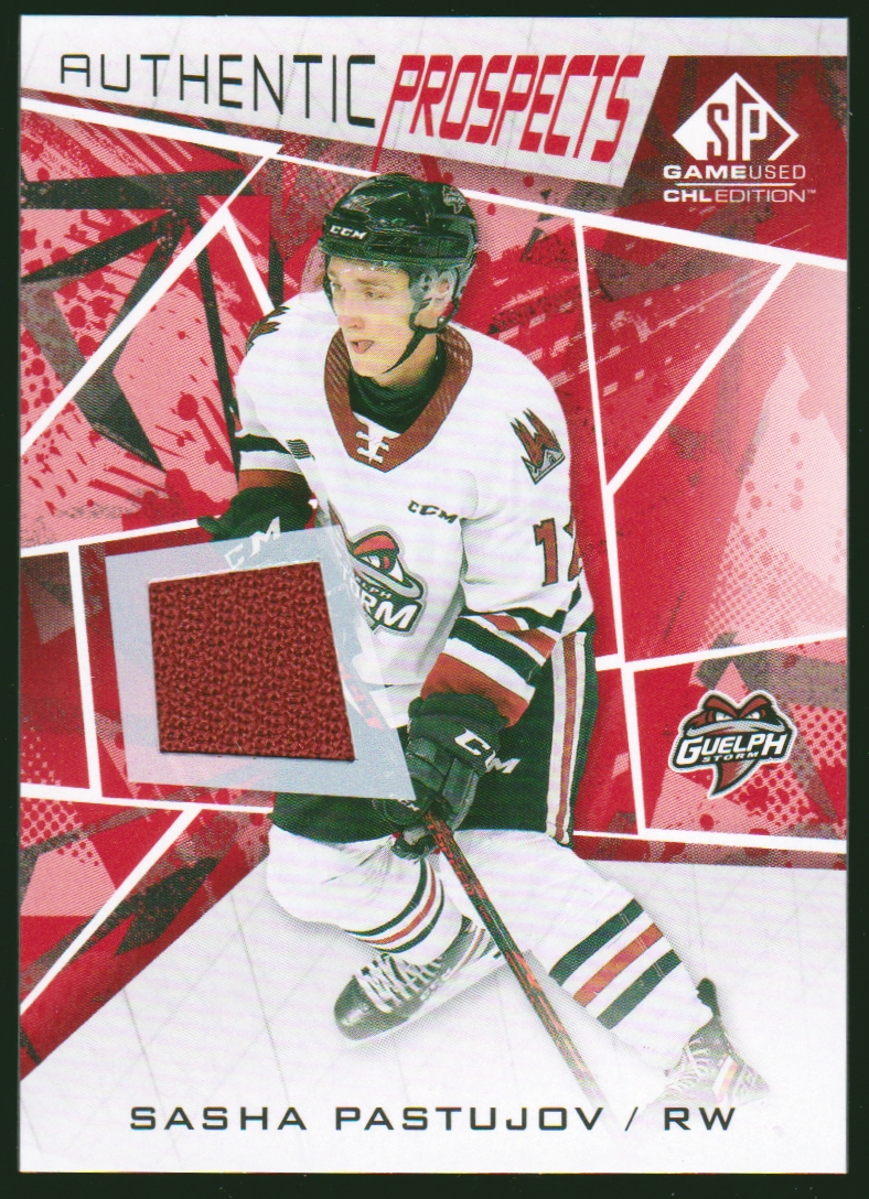 (image for) 2021-22 SP Game Used CHL Jerseys Red #66 Sasha Pastujov