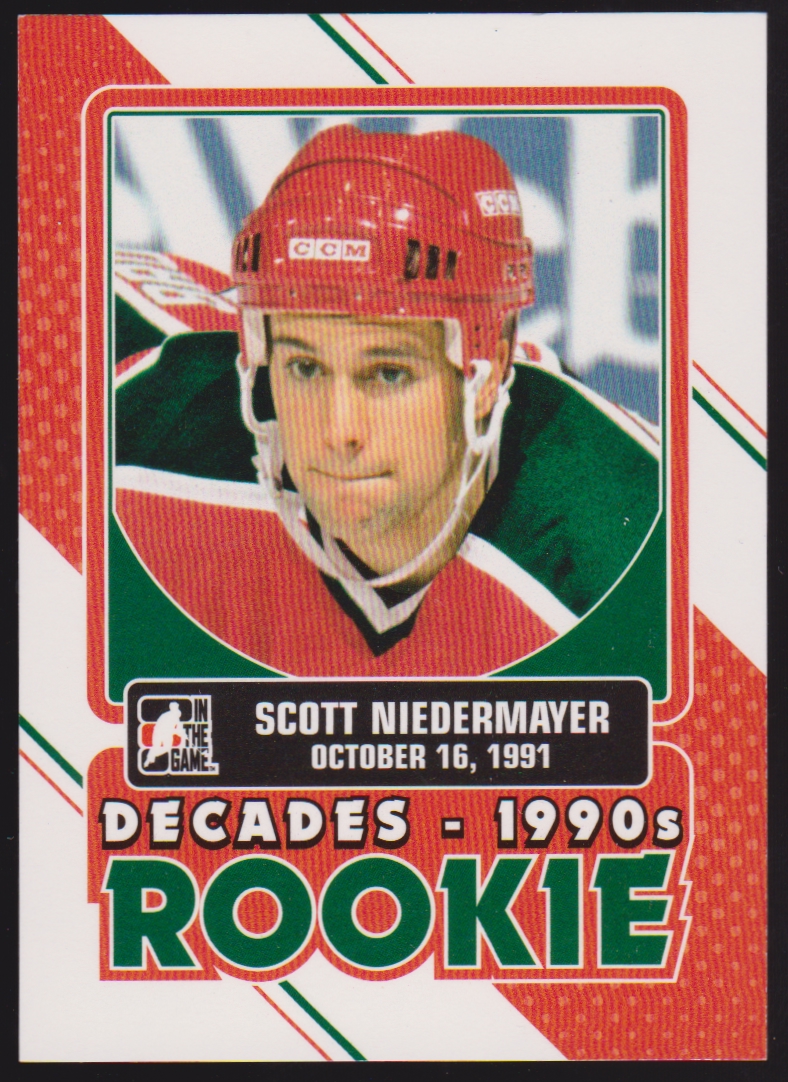 2013-14 ITG Decades 1990s Rookies #DR11 Scott Niedermayer (image for) 2013-14 ITG Decades 1990s Rookies #DR11 Scott Niedermayer