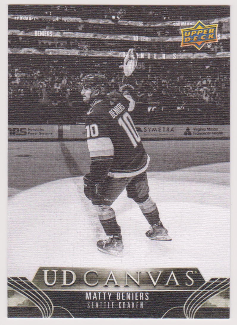 (image for) 2023-24 Upper Deck UD Canvas Black and White #C186 Matty Beniers