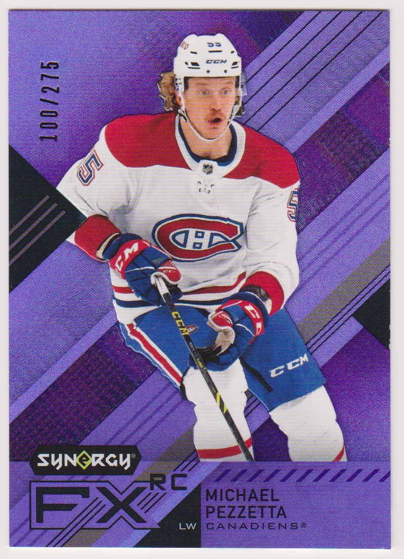 2021-22 Synergy FX Rookies Purple #FXRMP Michael Pezzetta 100/275 - RC Year (image for) 2021-22 Synergy FX Rookies Purple #FXRMP Michael Pezzetta 100/275 - RC Year