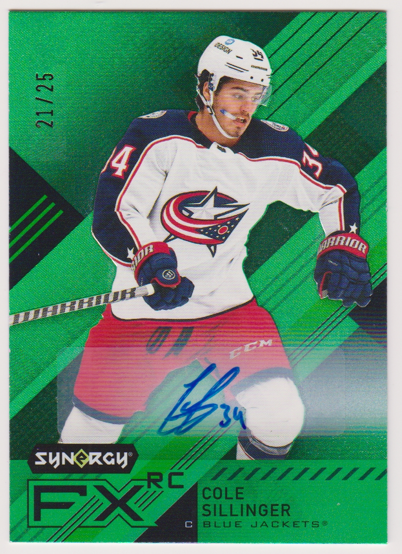 (image for) 2021-22 Synergy FX Rookies Green #FXRCS Cole Sillinger AUTO 21/25 - RC Year