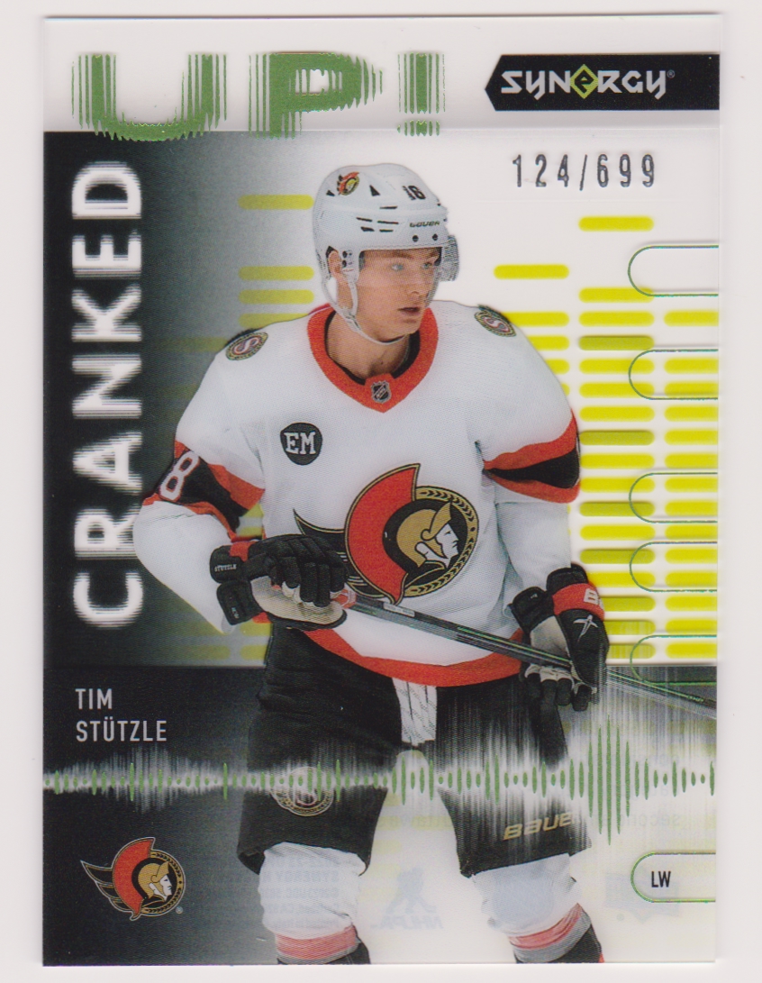 2022-23 Synergy Cranked Up #CUST Tim Stutzle 124/699 (image for) 2022-23 Synergy Cranked Up #CUST Tim Stutzle 124/699