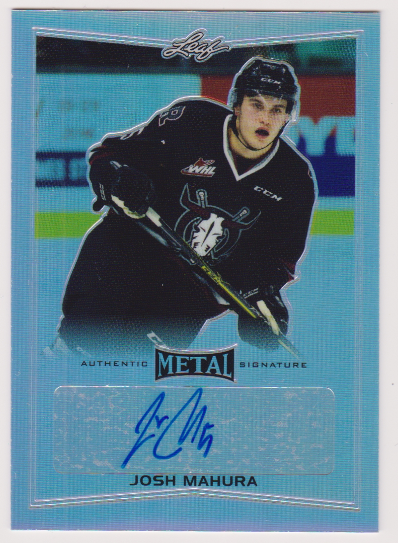 2015-16 Leaf Metal #BAJM1 Josh Mahura AUTO (image for) 2015-16 Leaf Metal #BAJM1 Josh Mahura AUTO