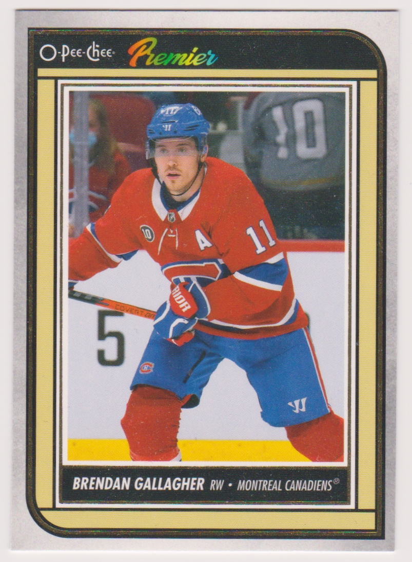 2022-23 O-Pee-Chee OPC Premier #P53 Brendan Gallagher (image for) 2022-23 O-Pee-Chee OPC Premier #P53 Brendan Gallagher