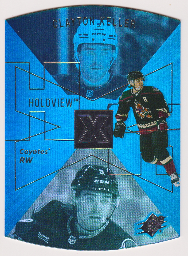 2023-24 Upper Deck '97-98 SPx Holoview Retros #SPX19 Clayton Keller (image for) 2023-24 Upper Deck '97-98 SPx Holoview Retros #SPX19 Clayton Keller