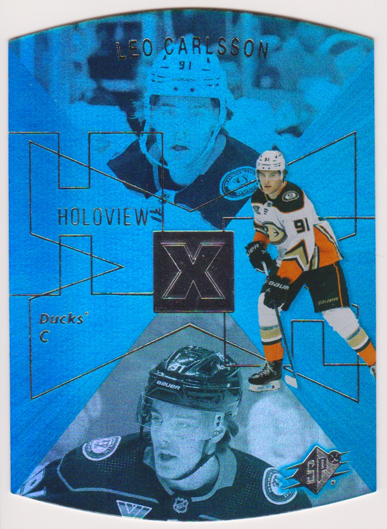 2023-24 Upper Deck '97-98 SPx Holoview Retros #SPX4 Leo Carlsson (image for) 2023-24 Upper Deck '97-98 SPx Holoview Retros #SPX4 Leo Carlsson