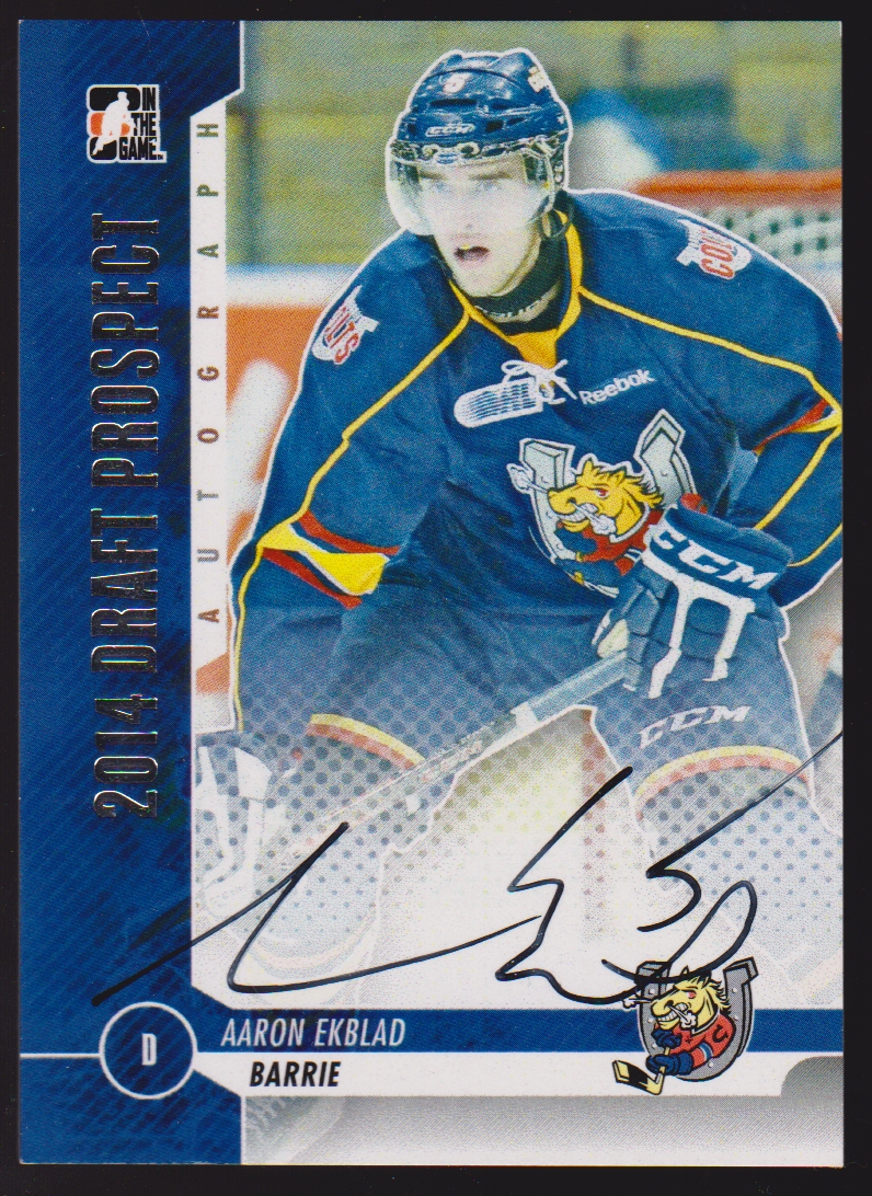 2012-13 ITG Draft Prospects Autographs #AAE Aaron Ekblad (image for) 2012-13 ITG Draft Prospects Autographs #AAE Aaron Ekblad