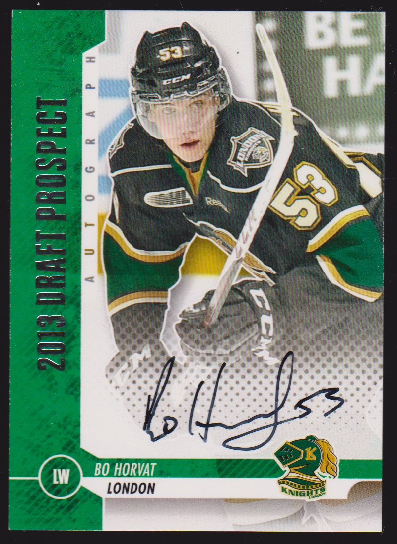 2012-13 ITG Draft Prospects Autographs #ABH2 Bo Horvat (image for) 2012-13 ITG Draft Prospects Autographs #ABH2 Bo Horvat