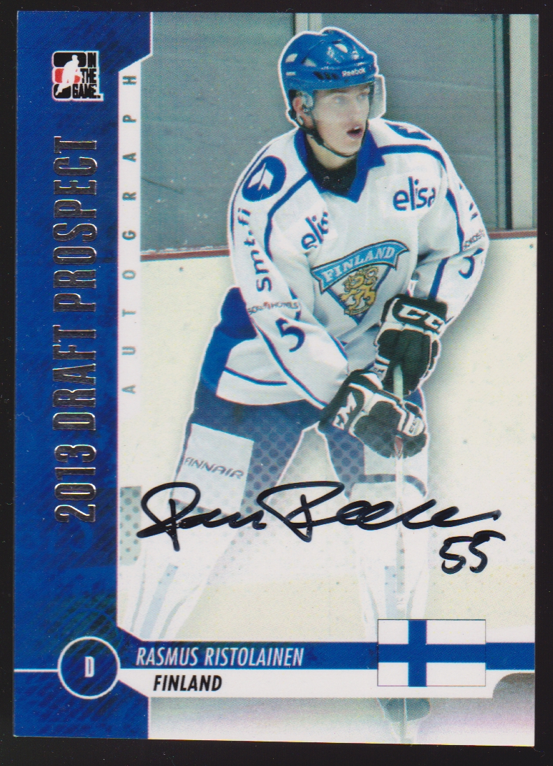 2012-13 ITG Draft Prospects Autographs #ARR Rasmus Ristolainen (image for) 2012-13 ITG Draft Prospects Autographs #ARR Rasmus Ristolainen