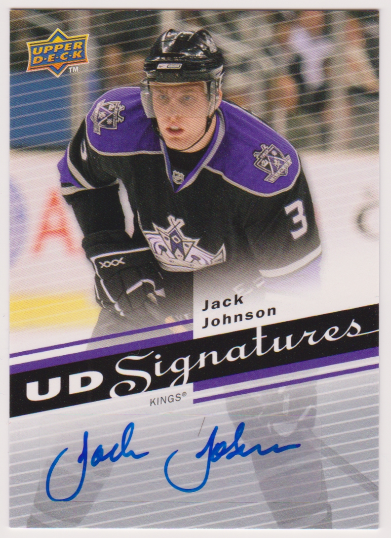 2007-08 Upper Deck UD Signatures #UDSJJ Jack Johnson (image for) 2007-08 Upper Deck UD Signatures #UDSJJ Jack Johnson