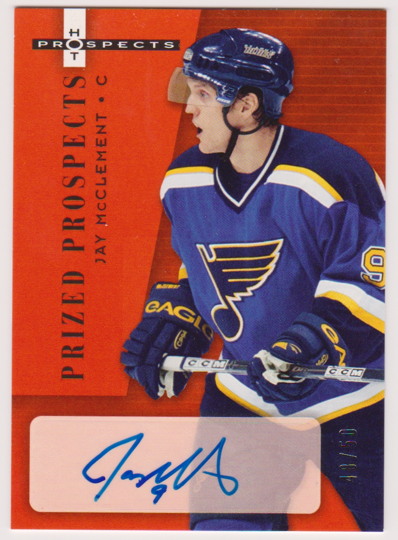 (image for) 2005-06 Hot Prospects Red Hot #213 Jay McClement AUTO 48/50 RC