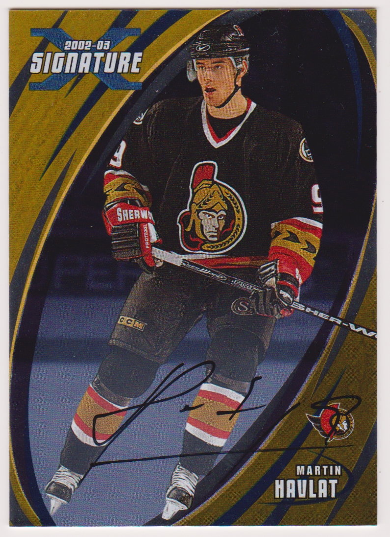 2002-03 BAP Signature Series Autographs Gold #67 Martin Havlat (image for) 2002-03 BAP Signature Series Autographs Gold #67 Martin Havlat