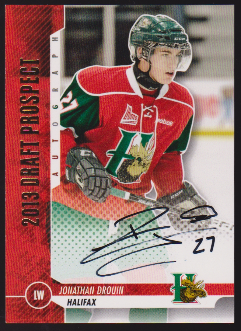(image for) 2012-13 ITG Draft Prospects Autographs Gold #AJD Jonathan Drouin