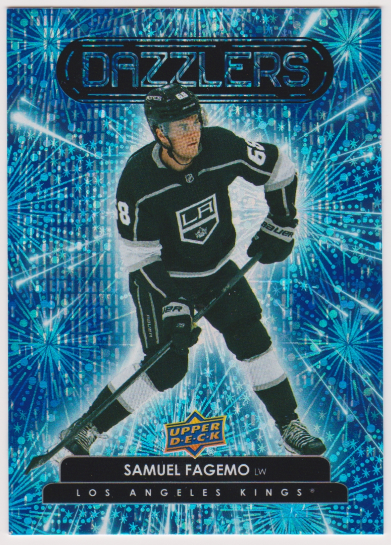 (image for) 2022-23 Upper Deck Dazzlers Blue #DZ87 Samuel Fagemo