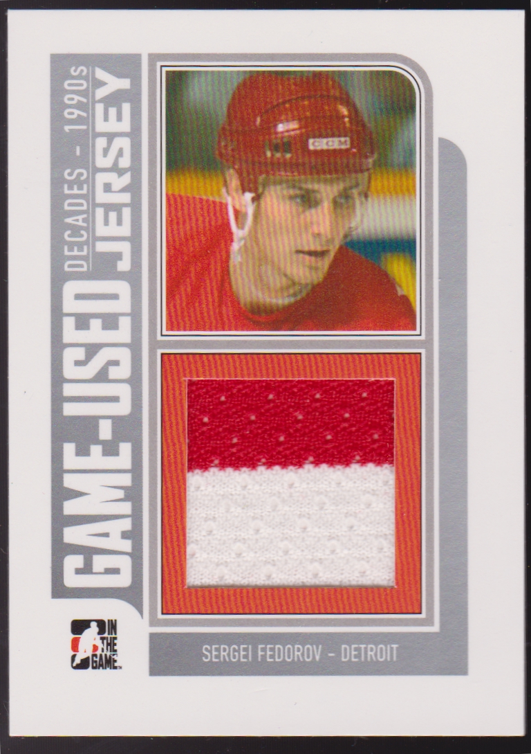 (image for) 2013-14 ITG Decades 1990s Game Used Jerseys Silver #M37 Sergei Fedorov