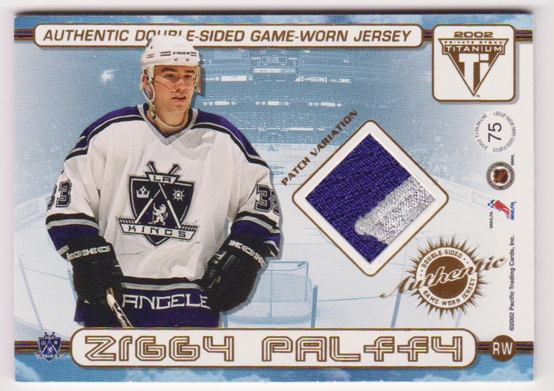 (image for) 2001-02 Titanium Double-Sided Patches #75 Jason Allison/Zigmund Palffy 079/106