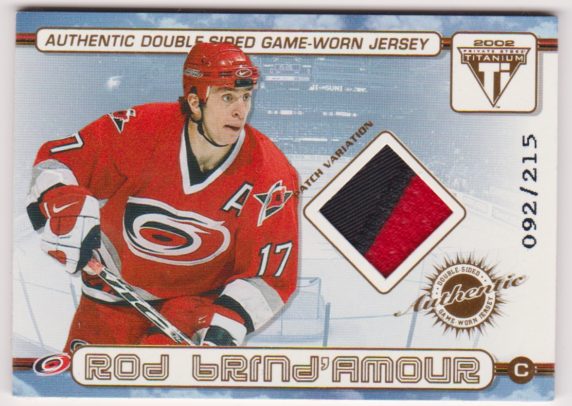 (image for) 2001-02 Titanium Double-Sided Patches #46 Rod Brind'mour/Erik Cole 092/215