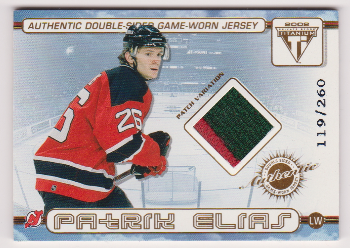 (image for) 2001-02 Titanium Double-Sided Patches #69 Patrik Elias/Scott Gomez 119/260
