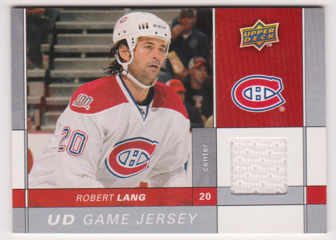 2009-10 Upper Deck Game Jerseys #GJLG Robert Lang (image for) 2009-10 Upper Deck Game Jerseys #GJLG Robert Lang