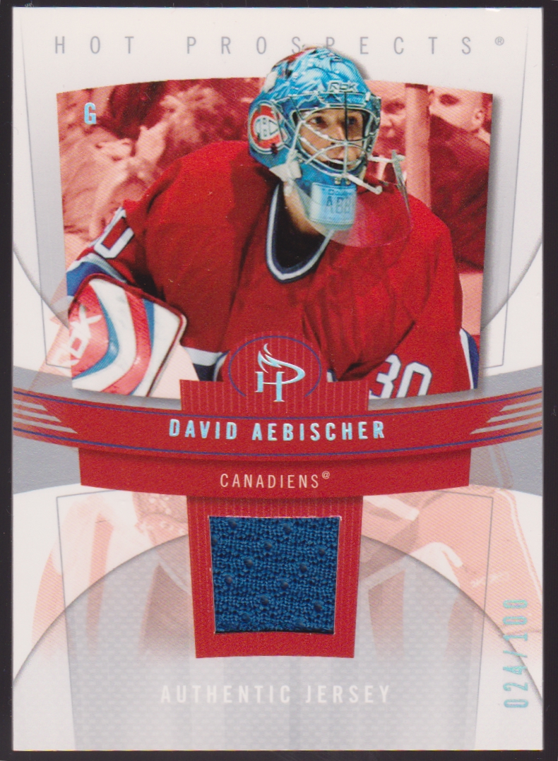 (image for) 2006-07 Hot Prospects Red Hot #54 David Aebischer 24/100