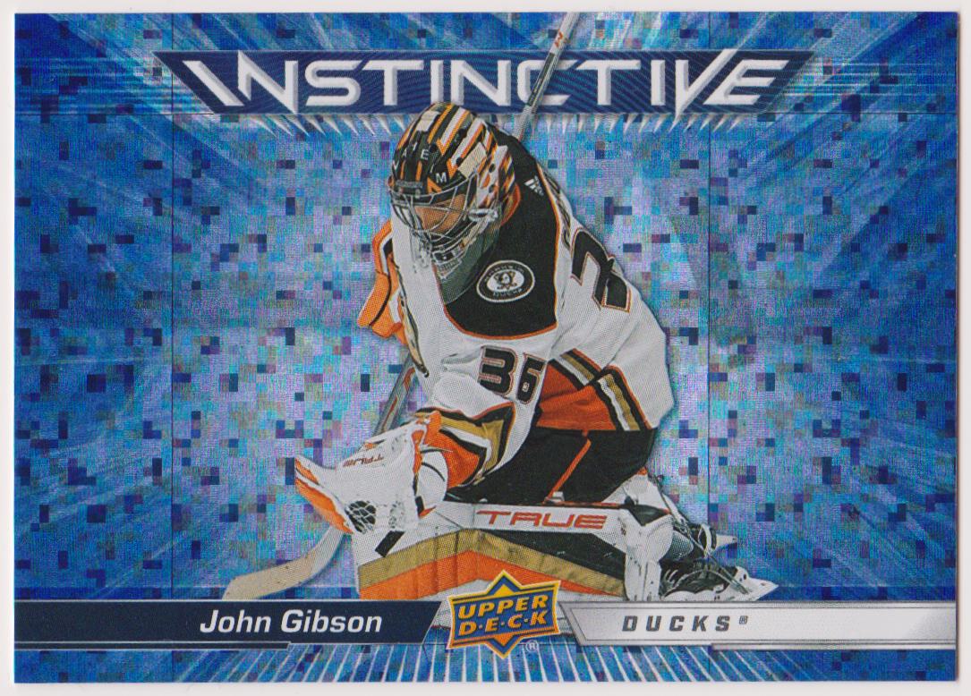 2023-24 Upper Deck Instinctive Sparkle #IN20 John Gibson (image for) 2023-24 Upper Deck Instinctive Sparkle #IN20 John Gibson