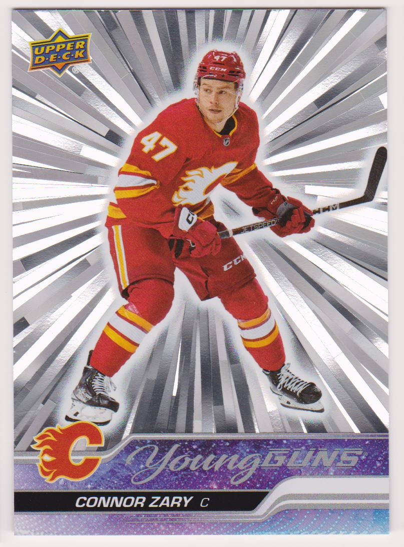 (image for) 2023-24 Upper Deck Outburst Silver #496 Connor Zary Young Guns (YG)