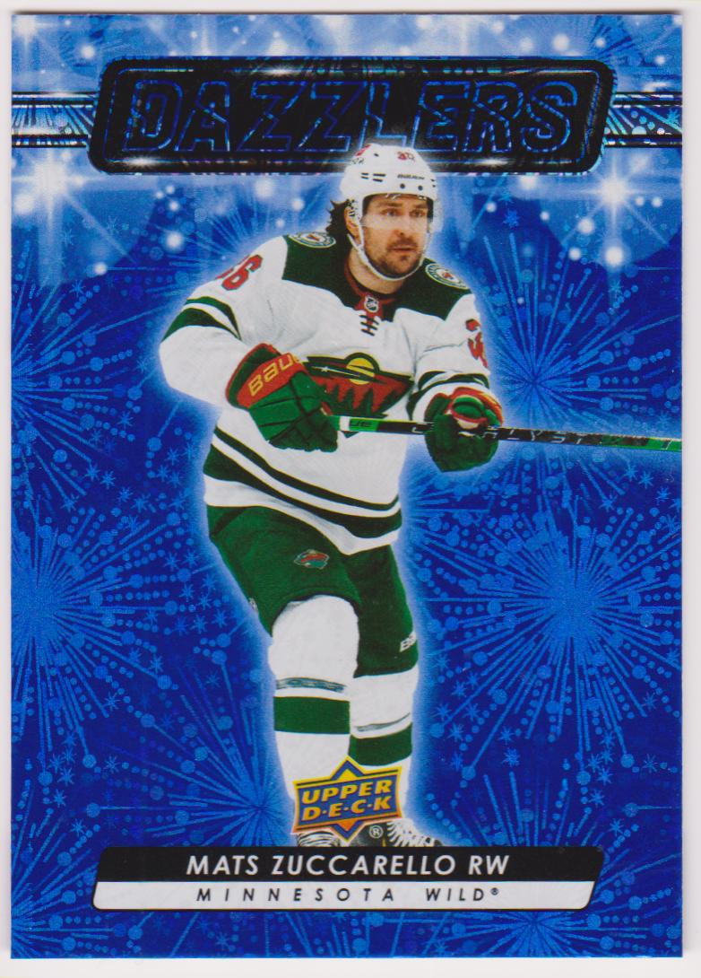 2023-24 Upper Deck Dazzlers Blue #DZ97 Mats Zuccarello (image for) 2023-24 Upper Deck Dazzlers Blue #DZ97 Mats Zuccarello