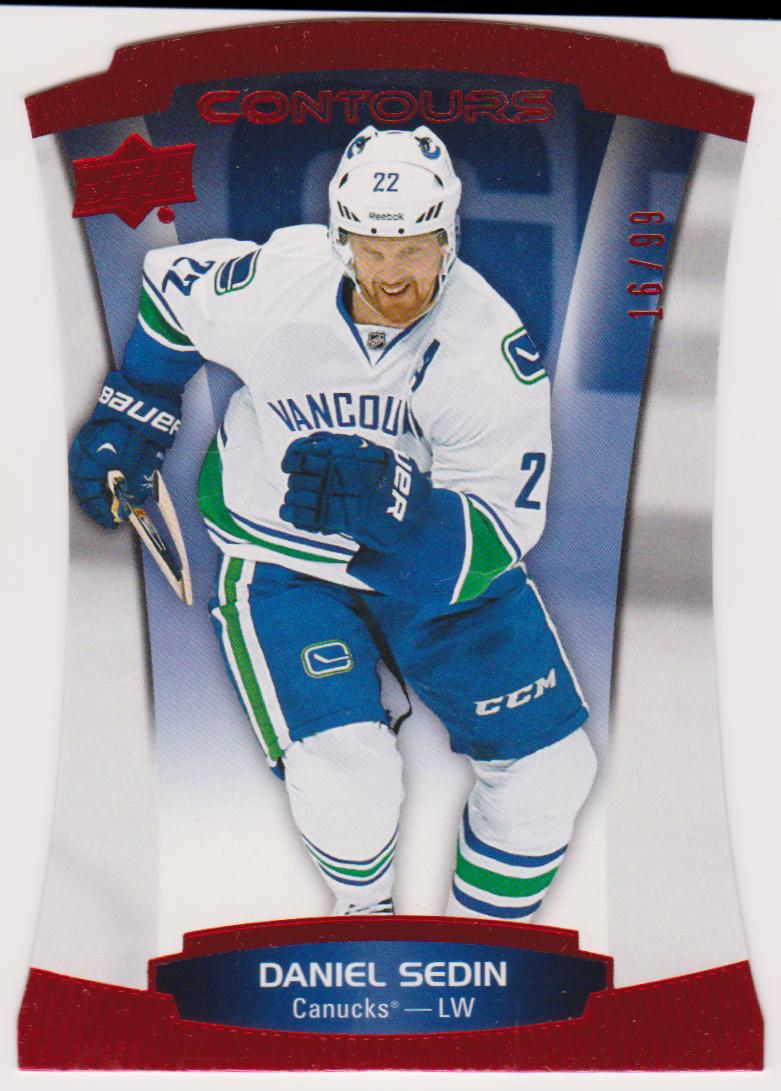 (image for) 2015-16 Upper Deck Contours Red #57 Daniel Sedin 16/99