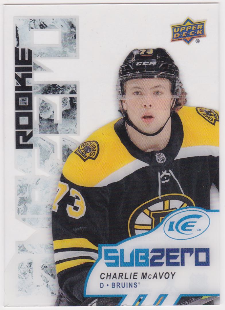 (image for) 2017-18 Upper Deck Ice Sub Zero #SZ62 Charlie McAvoy RC YEAR