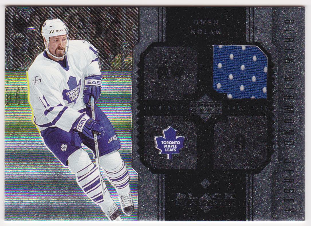 2005-06 Black Diamond Jerseys #JON Owen Nolan (image for) 2005-06 Black Diamond Jerseys #JON Owen Nolan