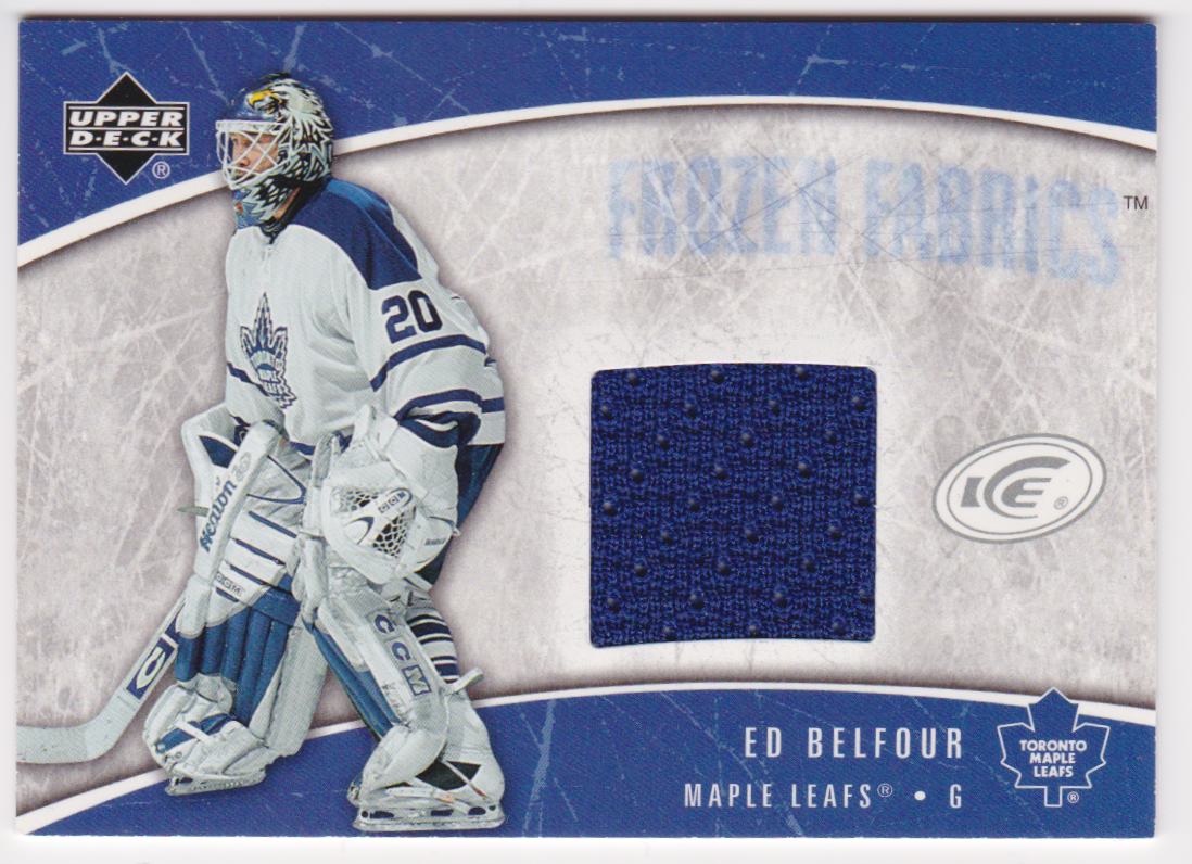 (image for) 2005-06 Upper Deck Ice Frozen Fabrics #FFEB Ed Belfour