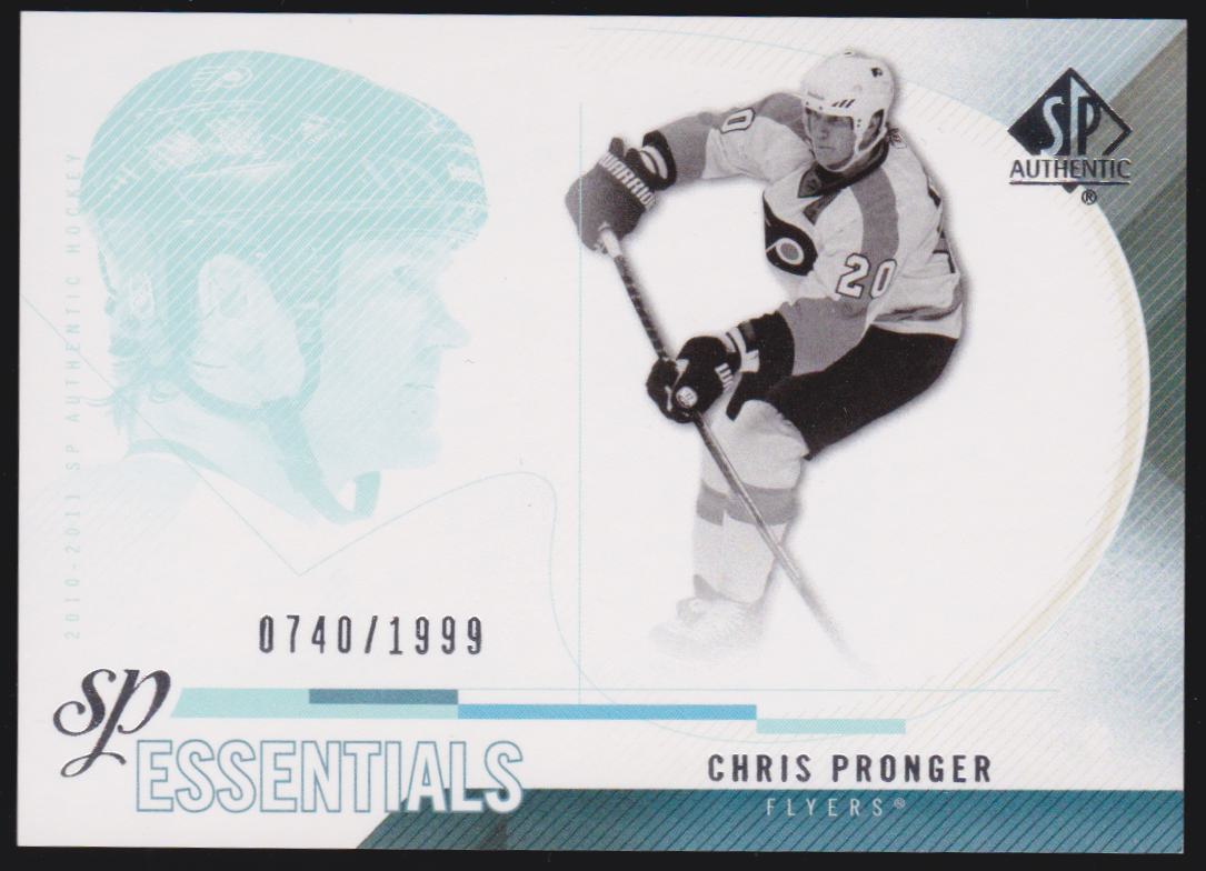 (image for) 2010-11 SP Authentic #182 Chris Pronger - SP Essentials - 0740/1999