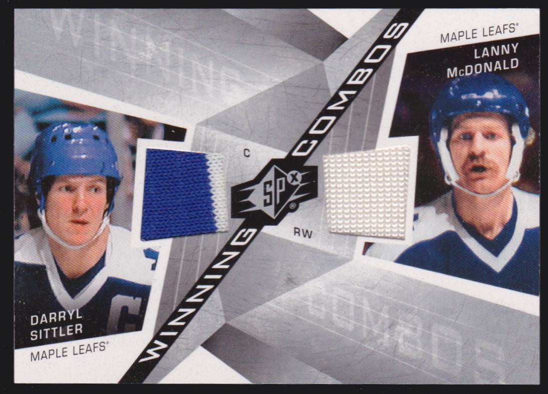 (image for) 2008-09 SPx Winning Combos #WCDL Darryl Sittler/Lanny McDonald