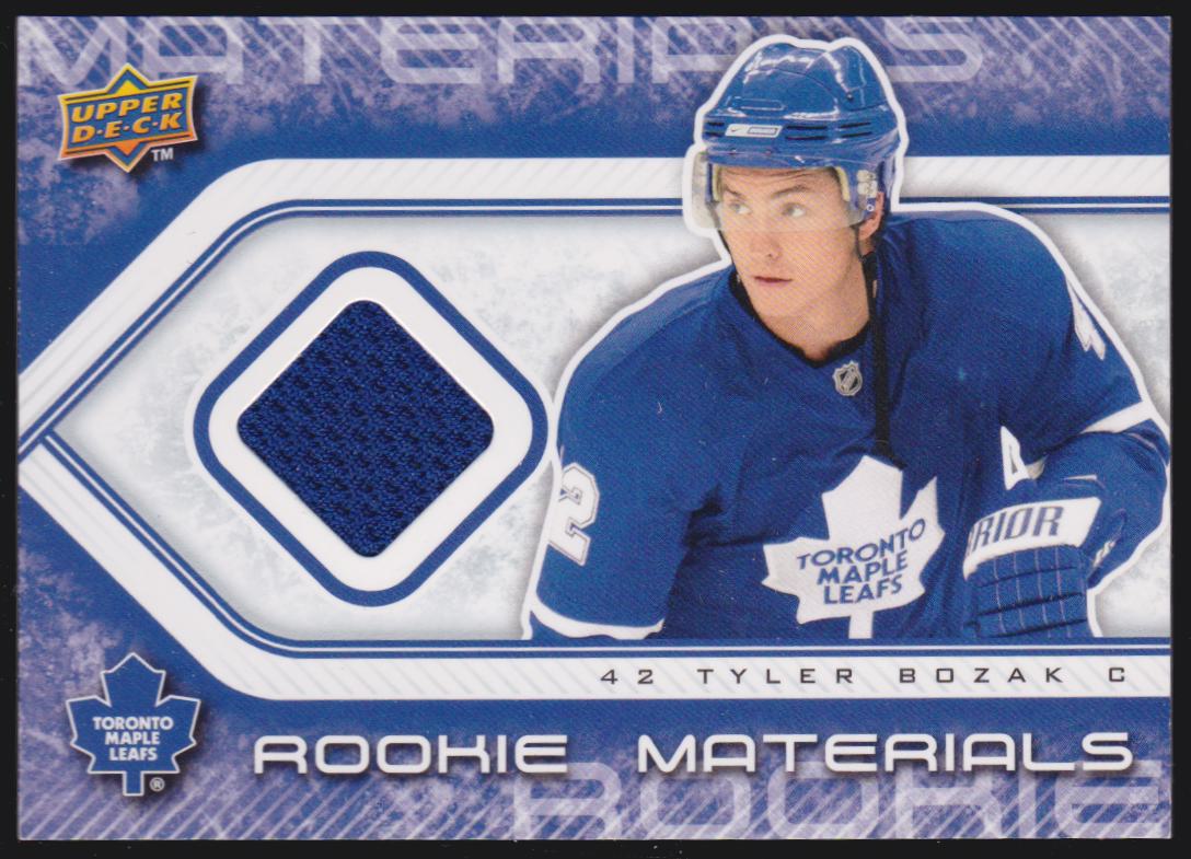2009-10 Upper Deck Rookie Materials #RMTB Tyler Bozak RC YEAR (image for) 2009-10 Upper Deck Rookie Materials #RMTB Tyler Bozak RC YEAR