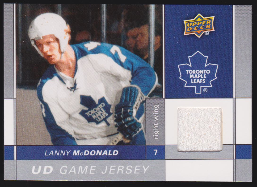 2009-10 Upper Deck Game Jerseys #GJLM Lanny McDonald (image for) 2009-10 Upper Deck Game Jerseys #GJLM Lanny McDonald
