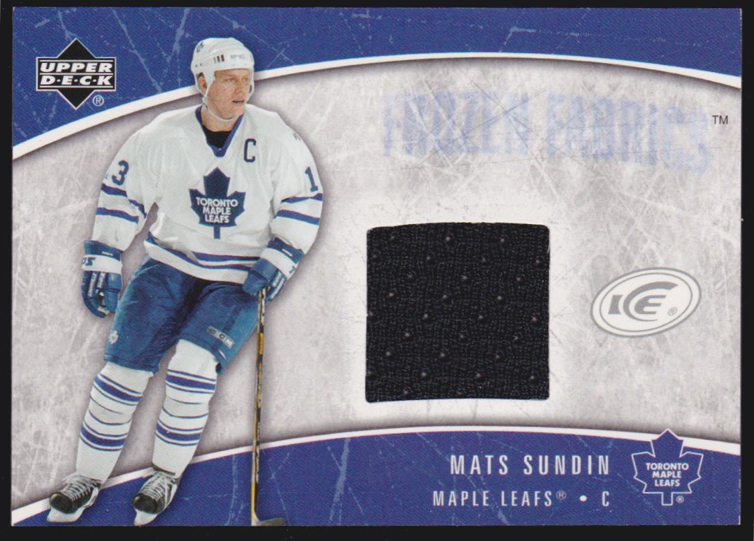 (image for) 2005-06 Upper Deck Ice Frozen Fabrics #FFMS Mats Sundin