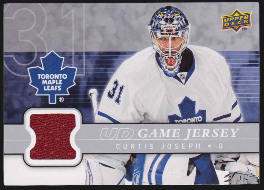 2008-09 Upper Deck Game Jerseys #GJ2CJ Curtis Joseph (image for) 2008-09 Upper Deck Game Jerseys #GJ2CJ Curtis Joseph