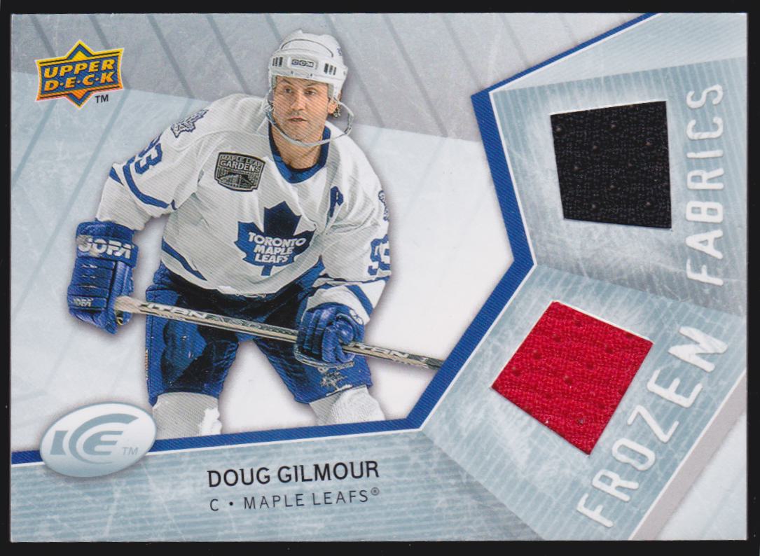2008-09 Upper Deck Ice Frozen Fabrics #FFDG Doug Gilmour (image for) 2008-09 Upper Deck Ice Frozen Fabrics #FFDG Doug Gilmour