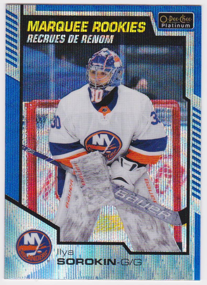 (image for) 2020-21 O-Pee-Chee Platinum Blue Surge #196 Ilya Sorokin - RC Year