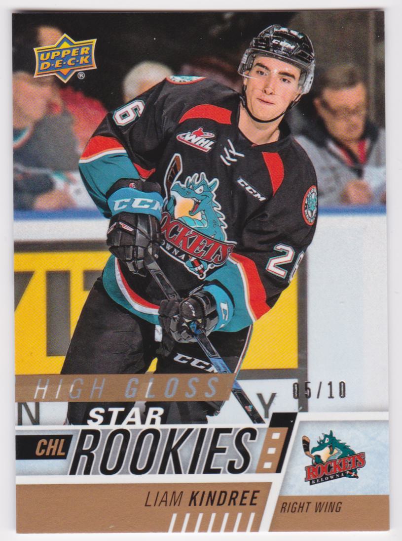 2017-18 Upper Deck CHL High Gloss #323 Liam Kindree 05/10 (image for) 2017-18 Upper Deck CHL High Gloss #323 Liam Kindree 05/10