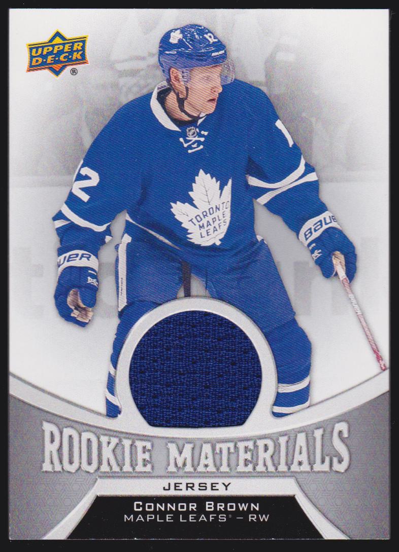 (image for) 2016-17 Upper Deck Rookie Materials #RMCB Connor Brown