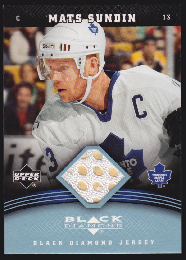 2006-07 Black Diamond Jerseys #JSM Mats Sundin (image for) 2006-07 Black Diamond Jerseys #JSM Mats Sundin