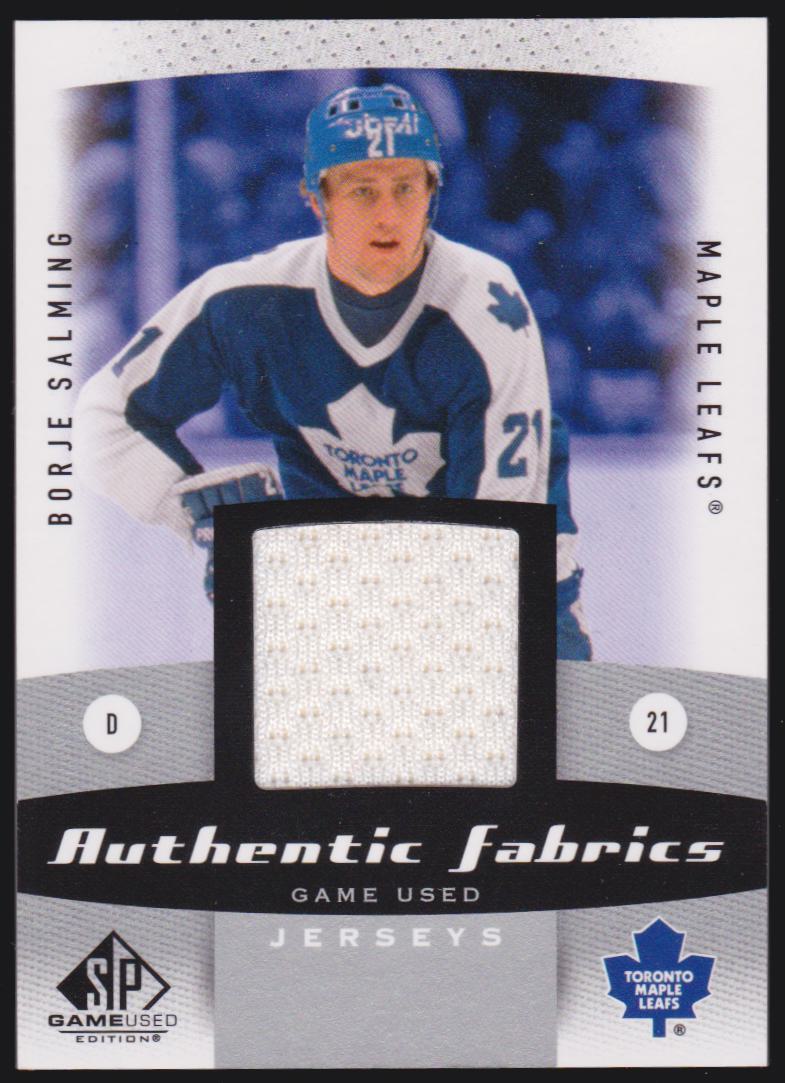 2010-11 SP Game Used Authentic Fabrics #AFBS Borje Salming (image for) 2010-11 SP Game Used Authentic Fabrics #AFBS Borje Salming