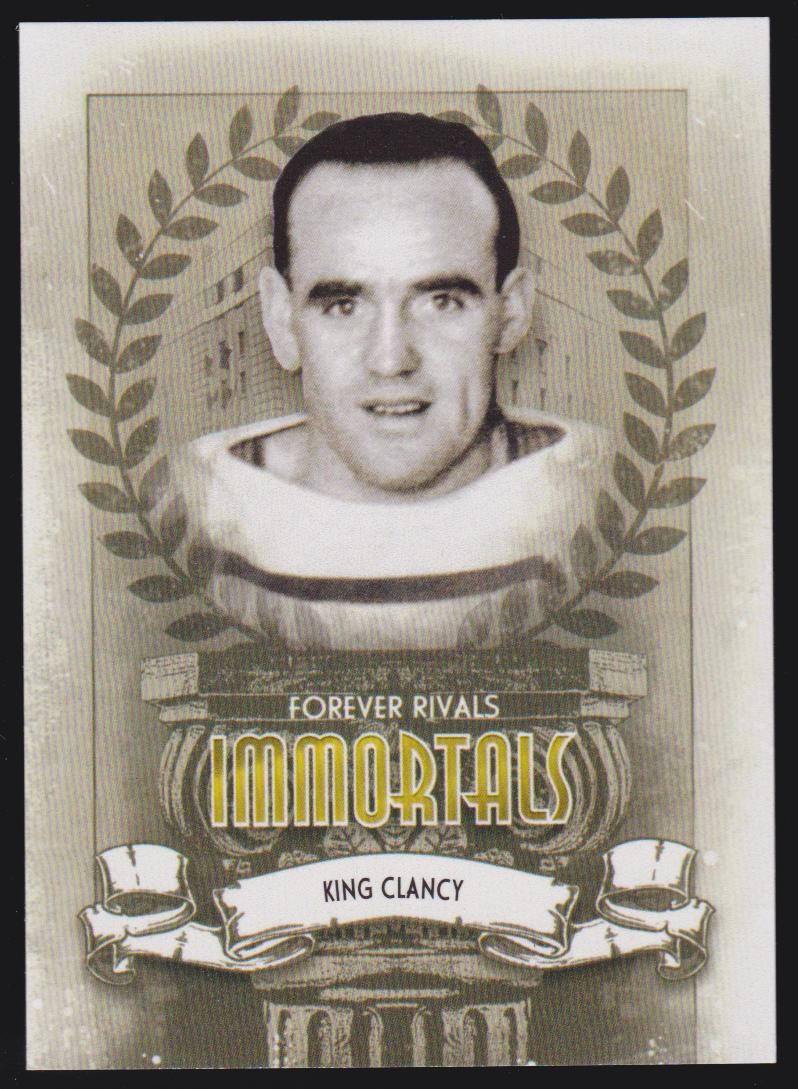 2012-13 ITG Forever Rivals Immortals #I05 King Clancy (image for) 2012-13 ITG Forever Rivals Immortals #I05 King Clancy