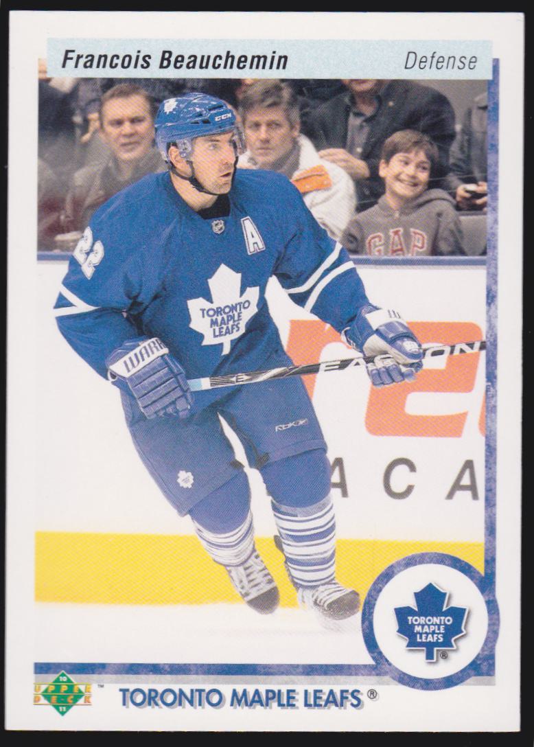 2010-11 Upper Deck 20th Anniversary Parallel #18 Francois Beauchemin (image for) 2010-11 Upper Deck 20th Anniversary Parallel #18 Francois Beauchemin