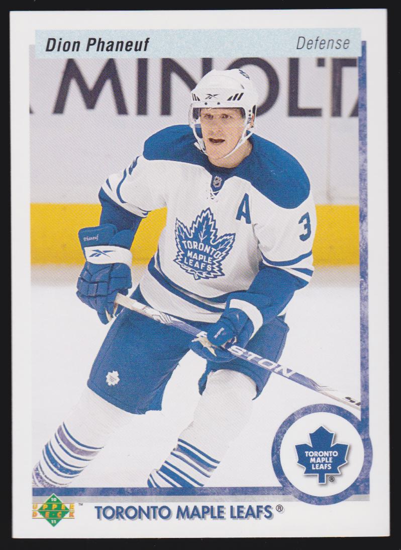 2010-11 Upper Deck 20th Anniversary Parallel #15 Dion Phaneuf (image for) 2010-11 Upper Deck 20th Anniversary Parallel #15 Dion Phaneuf