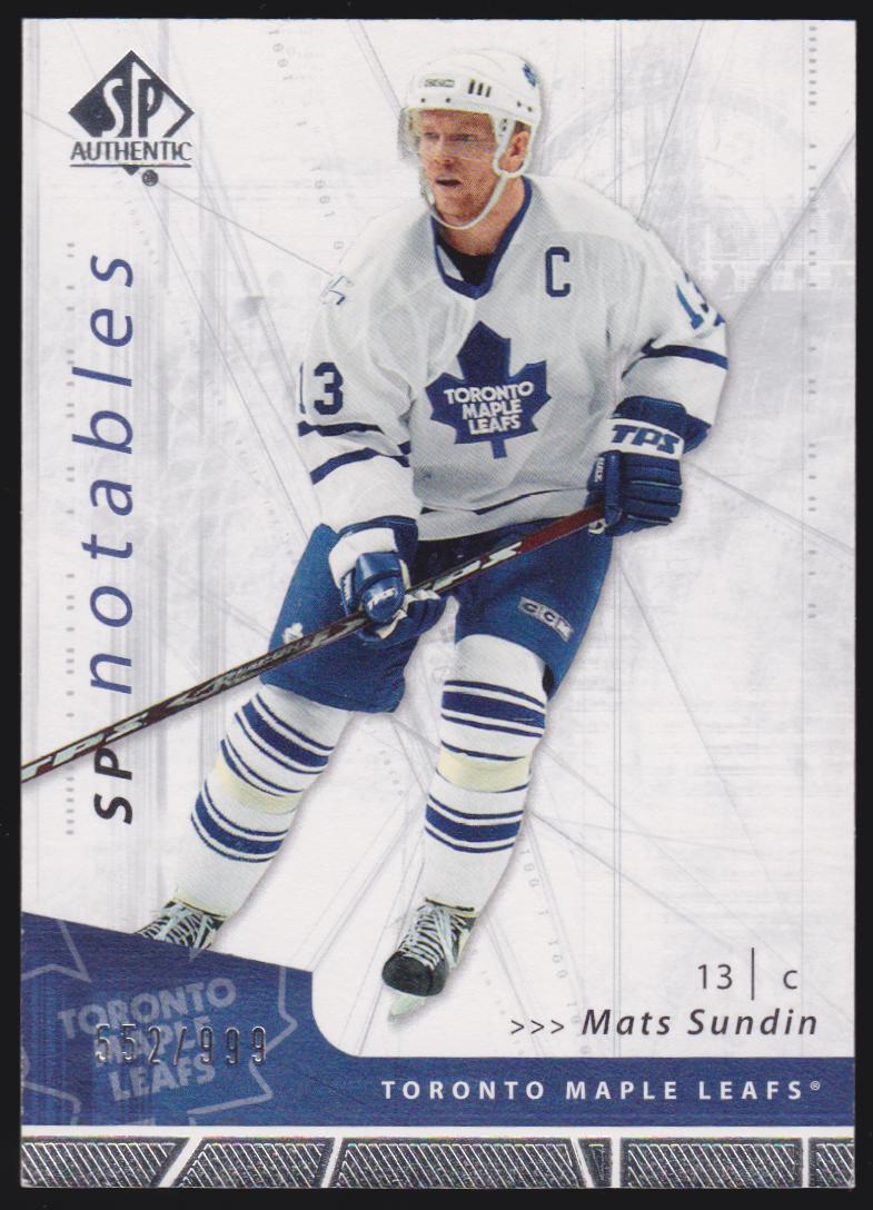 (image for) 2006-07 SP Authentic #137 Mats Sundin Notables 552/999