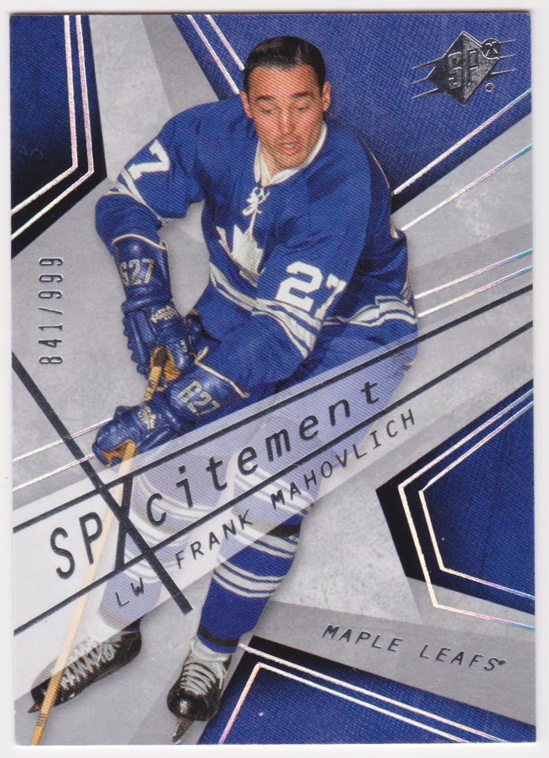(image for) 2008-09 SPx SPxcitement #X17 Frank Mahovlich 841/999
